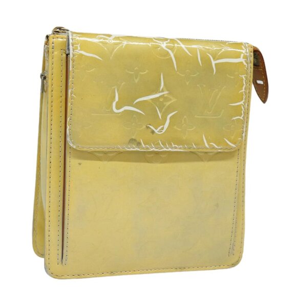 LOUIS VUITTON Monogram Vernis Motto Accessory Pouch Gris M91030 LV Auth 86327 - Picture 1 of 15